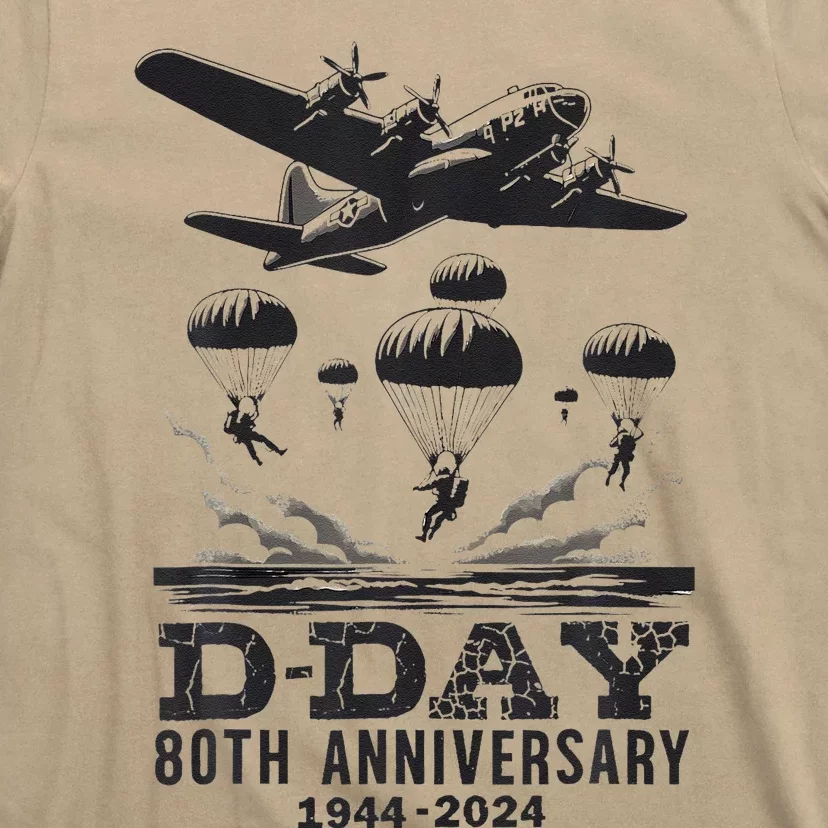 D Day 80th Anniversary Fathers Day T-Shirt