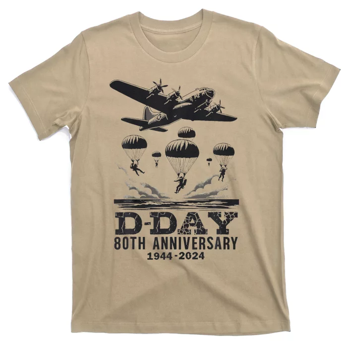 D Day 80th Anniversary Fathers Day T-Shirt