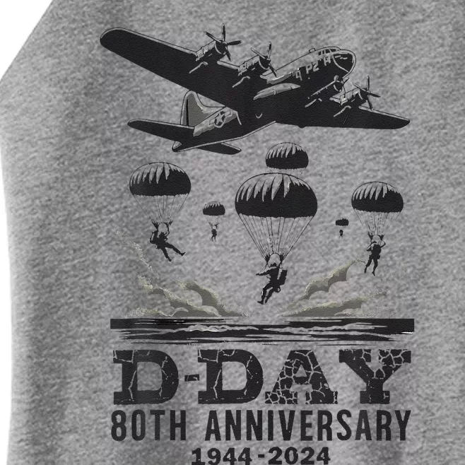 D Day 80th Anniversary Fathers Day Women’s Perfect Tri Rocker Tank