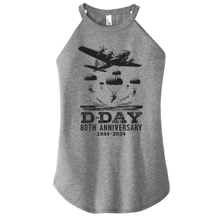 D Day 80th Anniversary Fathers Day Women’s Perfect Tri Rocker Tank