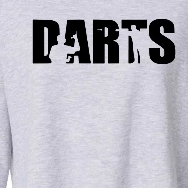 Darts Cropped Pullover Crew