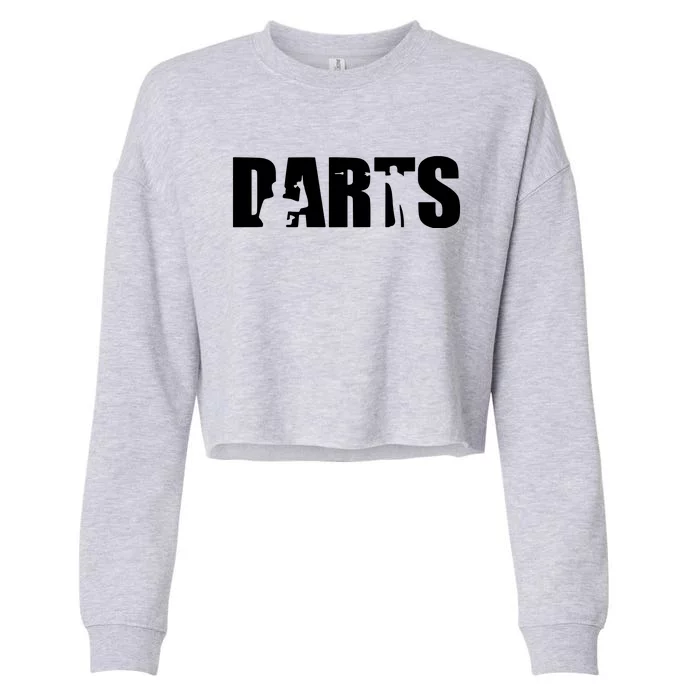 Darts Cropped Pullover Crew