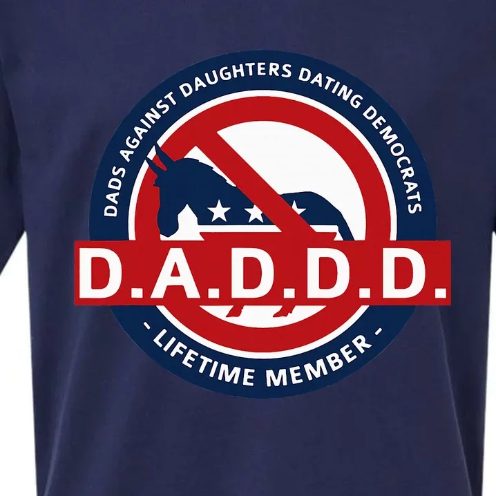 Daddd Dads Against Daughters Dating Democrats Sueded Cloud Jersey T-Shirt