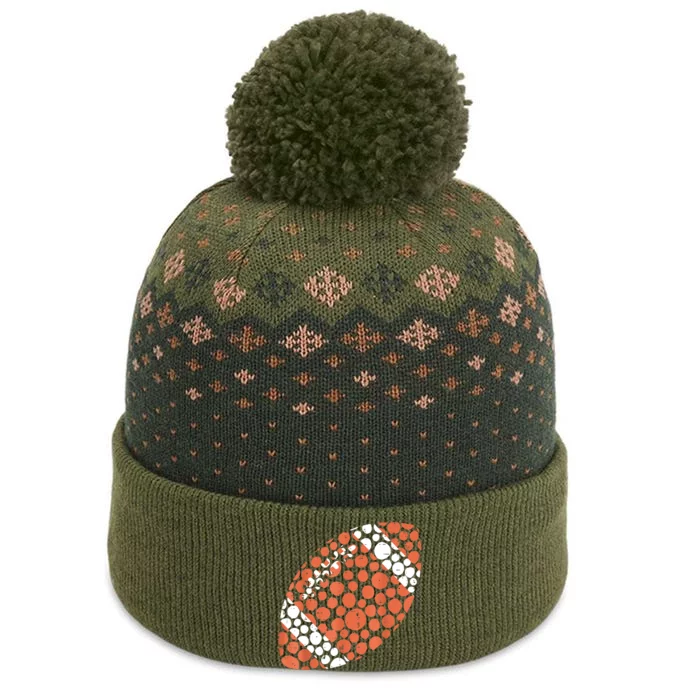 Dot Day American Football Dots International Dot Day Gift For Player The Baniff Cuffed Pom Beanie