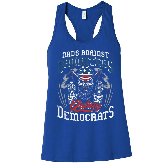 Daddd Dads Against Daughters Dating Democrats Women's Racerback Tank