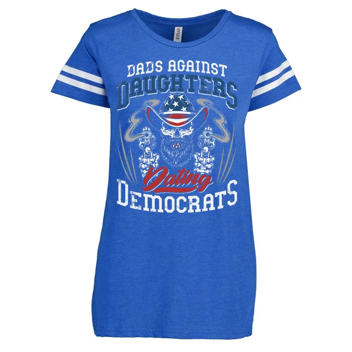 Daddd Dads Against Daughters Dating Democrats Enza Ladies Jersey Football T-Shirt