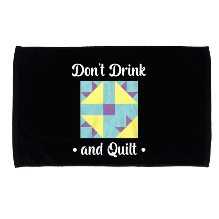 DonT Drink And Quilt Microfiber Hand Towel