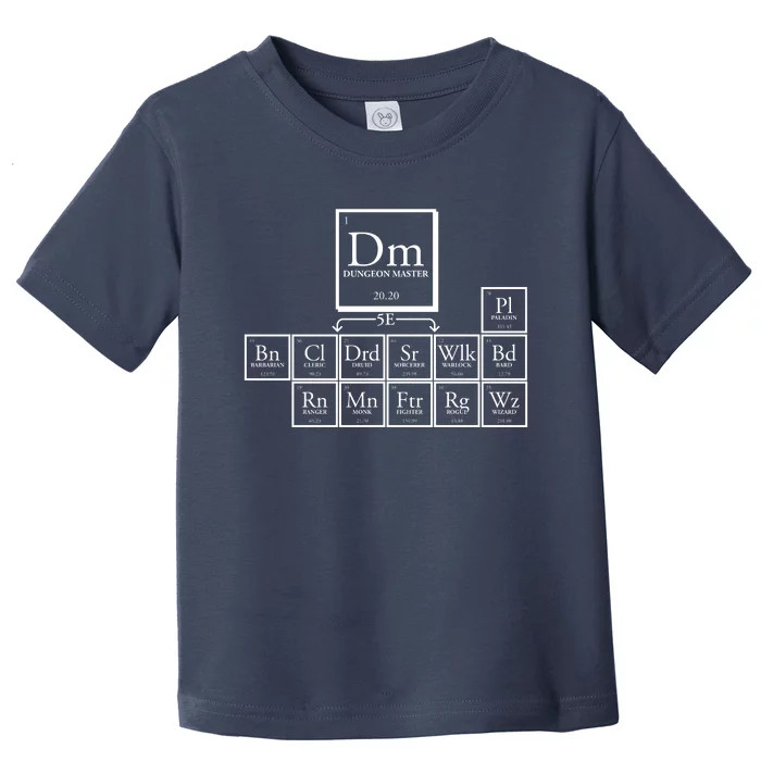 DnD Dungeon And Dragons Periodic Table Toddler T-Shirt