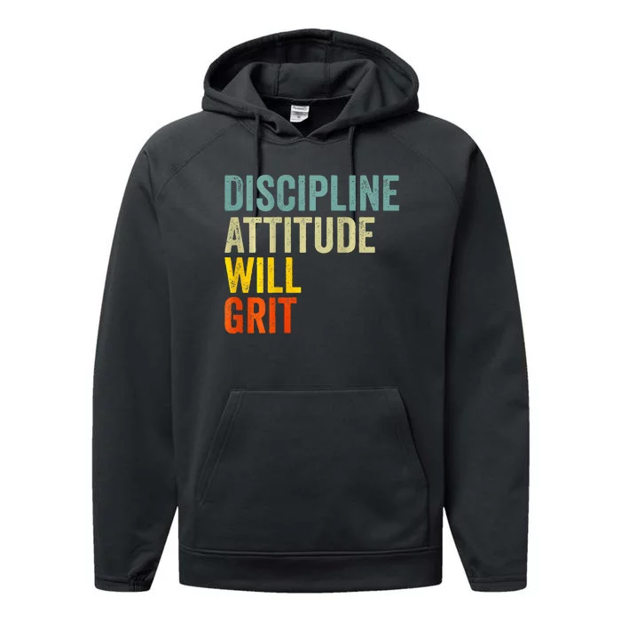 D.A.W.G Discipline Attitude Will Grit Performance Fleece Hoodie