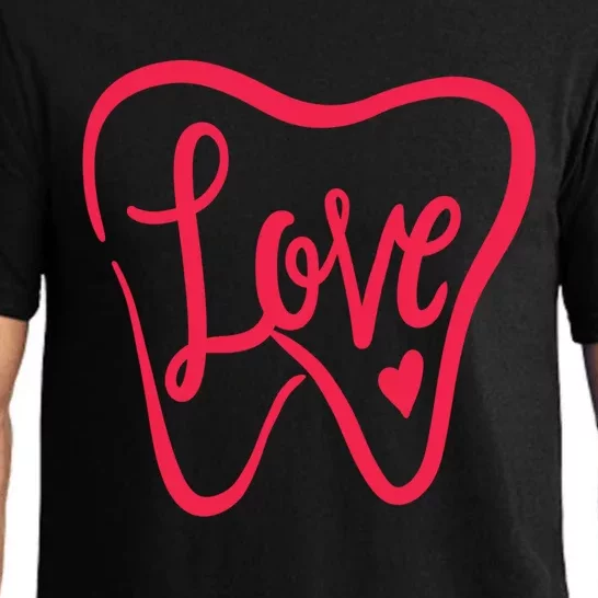 Dentist Dental Assistant Valentines Day Love Gift Pajama Set