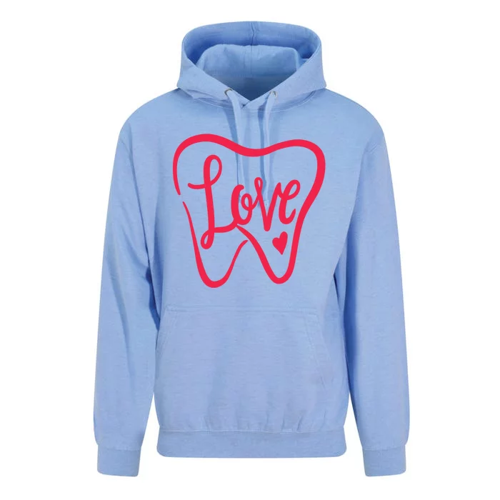 Dentist Dental Assistant Valentines Day Love Gift Unisex Surf Hoodie