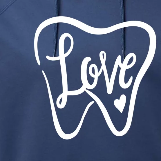 Dentist Dental Assistant Valentines Day Love Gift Performance Fleece Hoodie