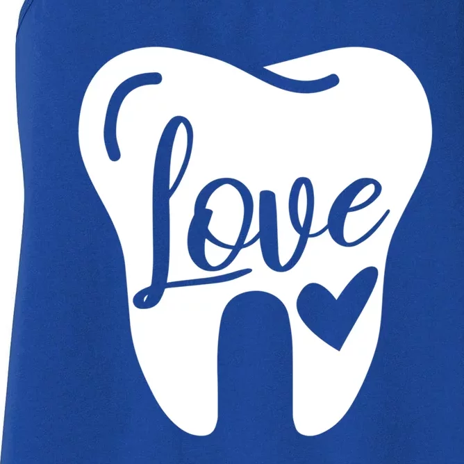 Dentist Dental Assistant Valentines Day Love Great Gift Women's Racerback Tank