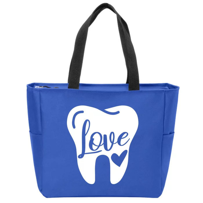 Dentist Dental Assistant Valentines Day Love Great Gift Zip Tote Bag