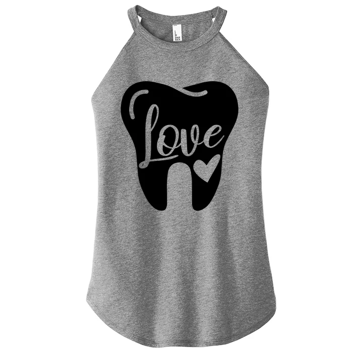 Dentist Dental Assistant Valentines Day Love Great Gift Women’s Perfect Tri Rocker Tank