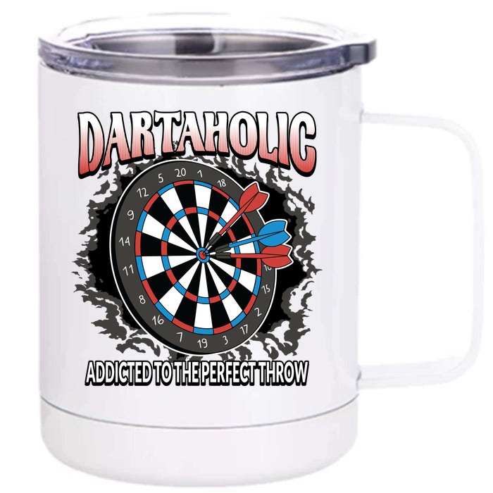 Dartaholic Front & Back 12oz Stainless Steel Tumbler Cup