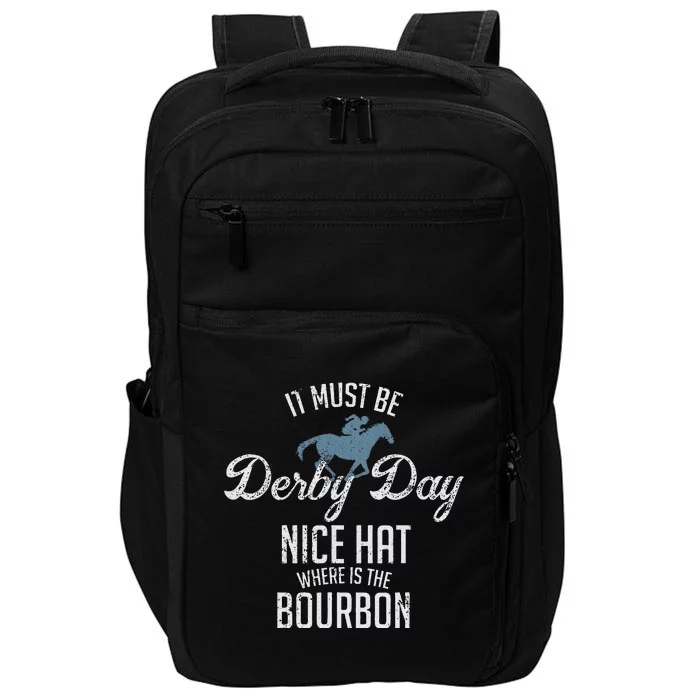 Derby Day And Mint Juleps Kentucky Horse Racing Impact Tech Backpack