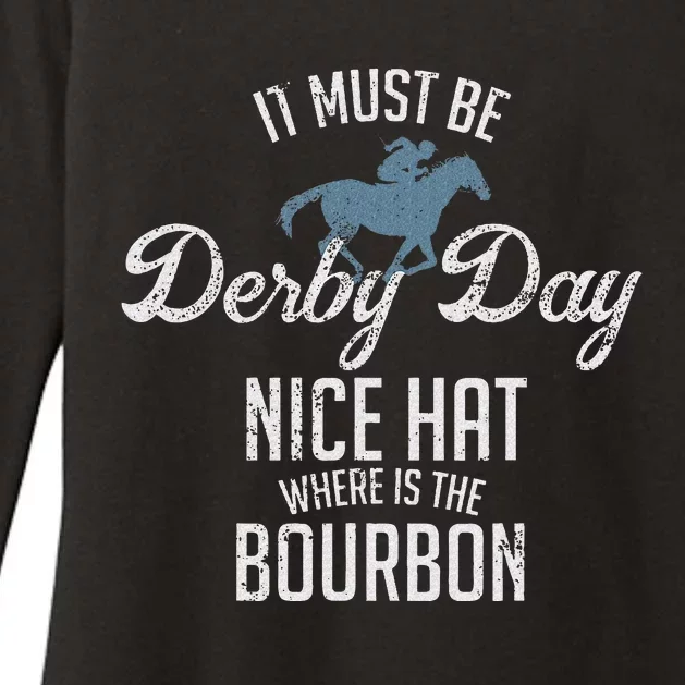 Derby Day And Mint Juleps Kentucky Horse Racing Womens CVC Long Sleeve Shirt