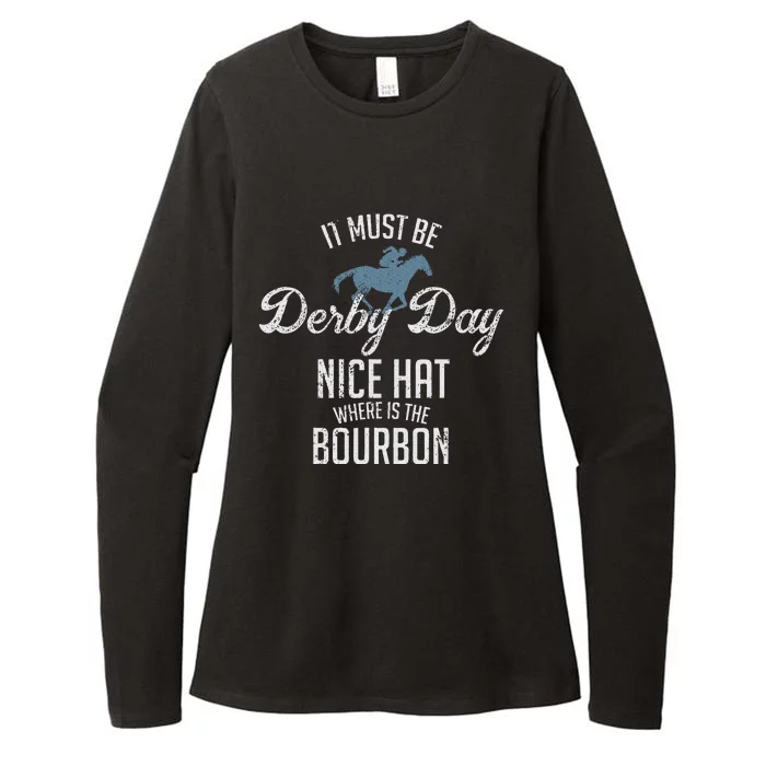 Derby Day And Mint Juleps Kentucky Horse Racing Womens CVC Long Sleeve Shirt