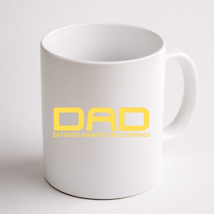 Dad Defends Against Douchebags Front & Back Coffee Mug