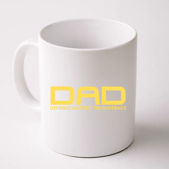 Dad Defends Against Douchebags Front & Back Coffee Mug