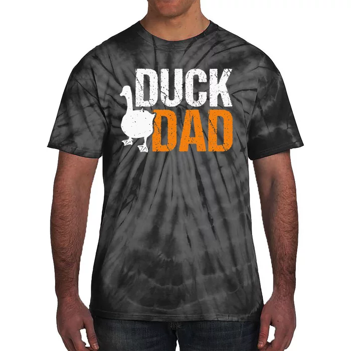 Duck Dad Animal Lover Cute Ducks Themed Tie-Dye T-Shirt