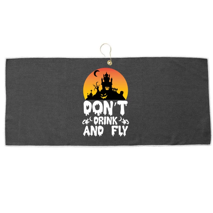 Don'T Drink And Fly Large Microfiber Waffle Golf Towel