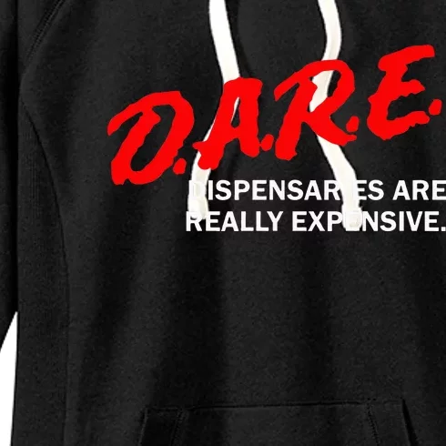 Dare Dispensaries Are Really Expensive Women's Fleece Hoodie