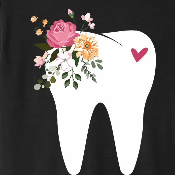 Dentist Dental Assistant Oral Hygienist Tooth Flower ChromaSoft Performance T-Shirt