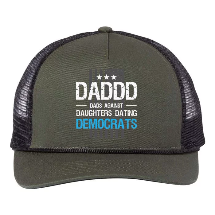 DADDD Dads Against Daughters Dating Democrats Funny Retro Rope Trucker Hat Cap