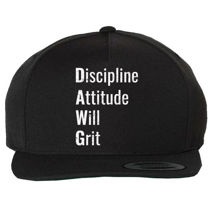 D.A.W.G Discipline Attitude Will Grit Wool Snapback Cap