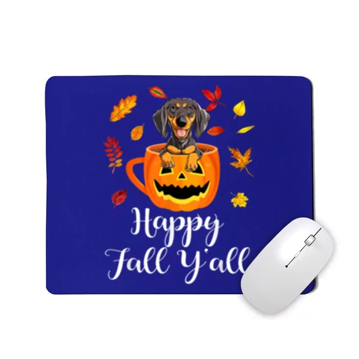 Dachshund Dog Autumn Fall Pumpkin Truck Mappe Thanksgiving Gift Mousepad