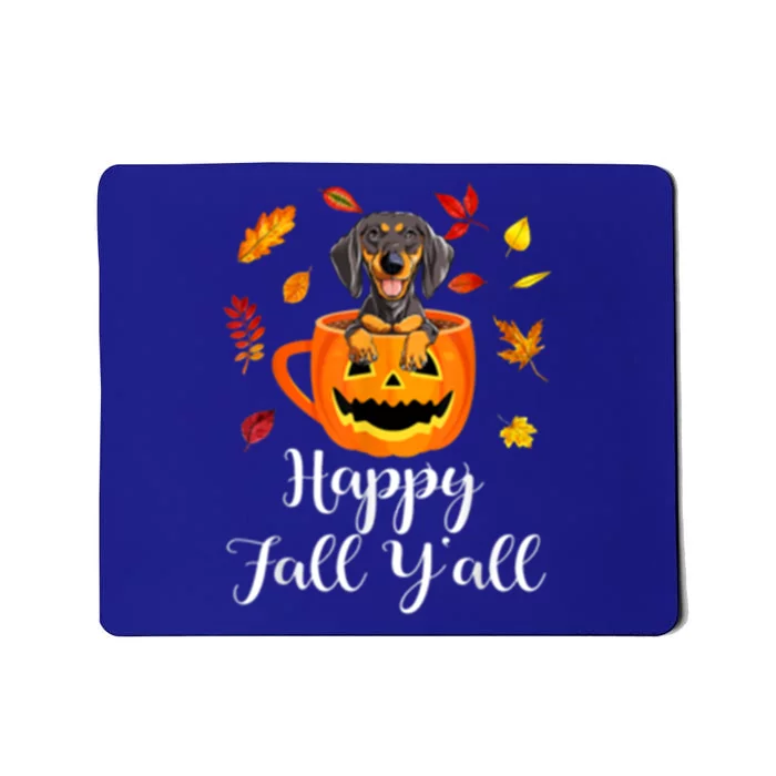 Dachshund Dog Autumn Fall Pumpkin Truck Mappe Thanksgiving Gift Mousepad