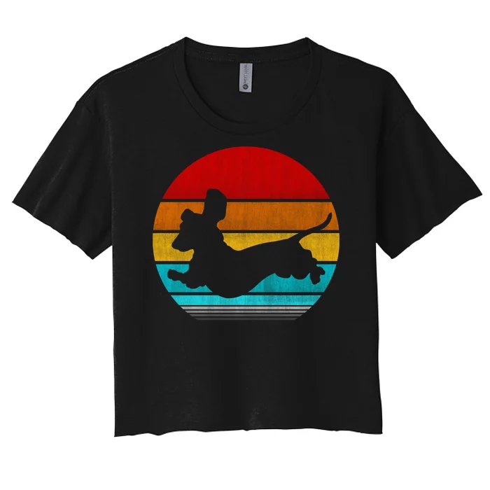 Dachshund Women's Crop Top Tee