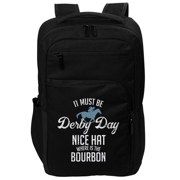 Derby Day and mint juleps Kentucky horse racing Impact Tech Backpack