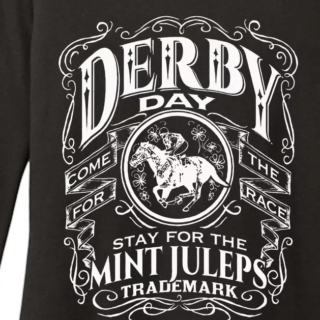 Derby Day and mint juleps Kentucky horse racing Womens CVC Long Sleeve Shirt