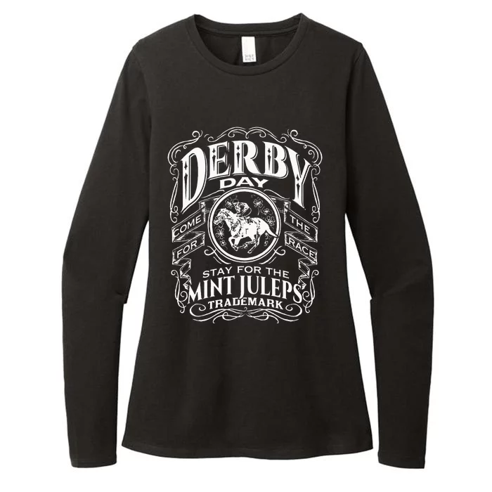 Derby Day and mint juleps Kentucky horse racing Womens CVC Long Sleeve Shirt