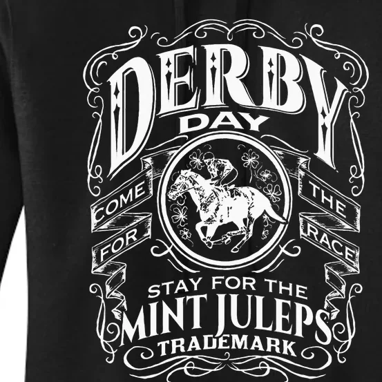 Derby Day and mint juleps Kentucky horse racing Women's Pullover Hoodie