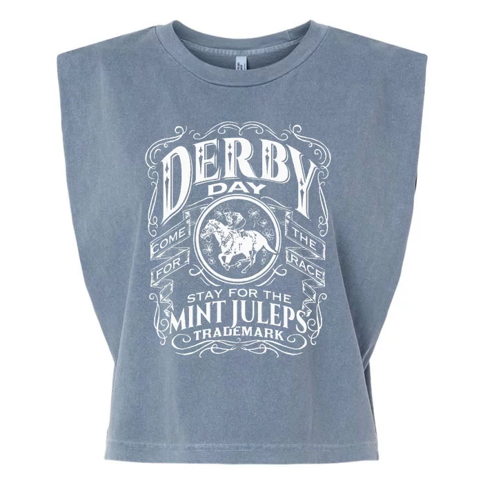 Derby Day and mint juleps Kentucky horse racing Garment-Dyed Women's Muscle Tee