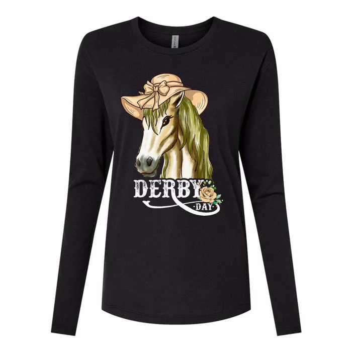 Derby Day And Hats It Must Be Derby Talk Derby To Me Womens Cotton Relaxed Long Sleeve T-Shirt