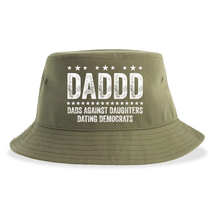 Daddd Dads Against Daughters Dating Democrats Great Gift Sustainable Bucket Hat