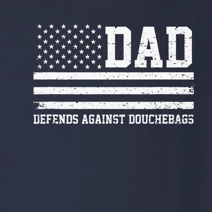 Dad Defends Against Douchebags Apparel Father Day Quote Toddler Long Sleeve Shirt