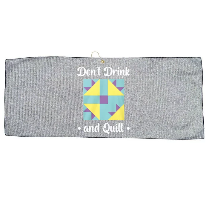 DonT Drink And Quilt Large Microfiber Waffle Golf Towel