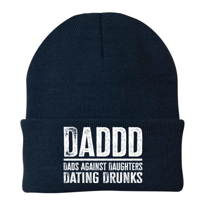 Daddd Dads Against Daughters Dating Drunks Gift Knit Cap Winter Beanie