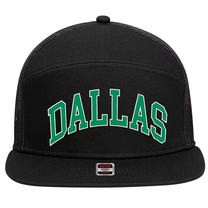 Dallas 7 Panel Mesh Trucker Snapback Hat