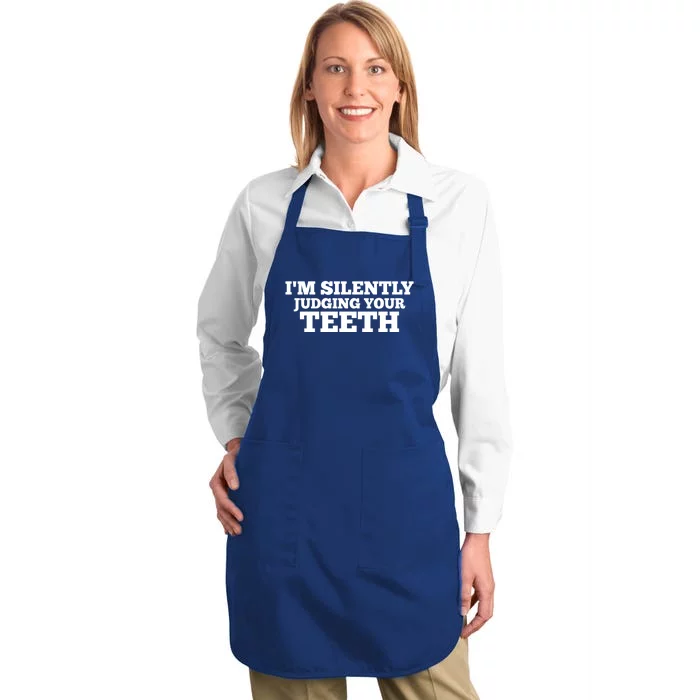 Dentist Dental Assistant Hygienist Gift Full-Length Apron With Pocket