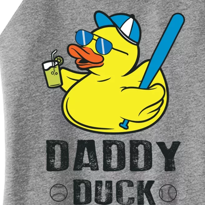 Daddy Duck Baseball Dad Rubber Duck Gift Women’s Perfect Tri Rocker Tank