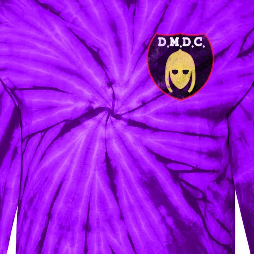 Dmdc Detectorists Badge Distressed Tie-Dye Long Sleeve Shirt