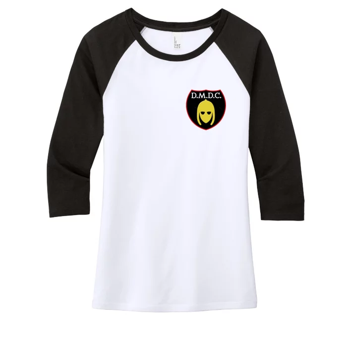 Dmdc Detectorists Badge Women's Tri-Blend 3/4-Sleeve Raglan Shirt