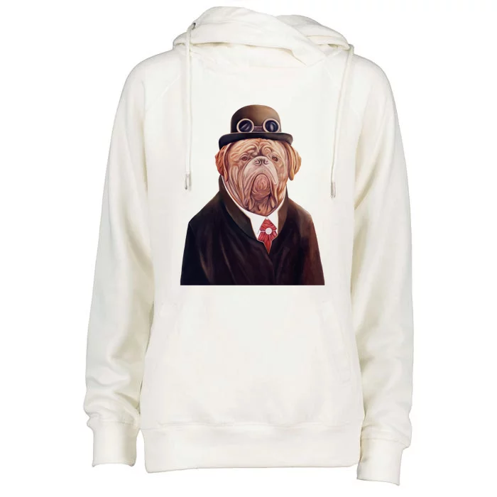 Dogue De Bordeaux Womens Funnel Neck Pullover Hood